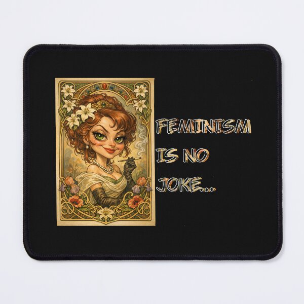 Item preview, Feminism Is No Joke – Colorful Statement Art designed and sold by anamariafischer.