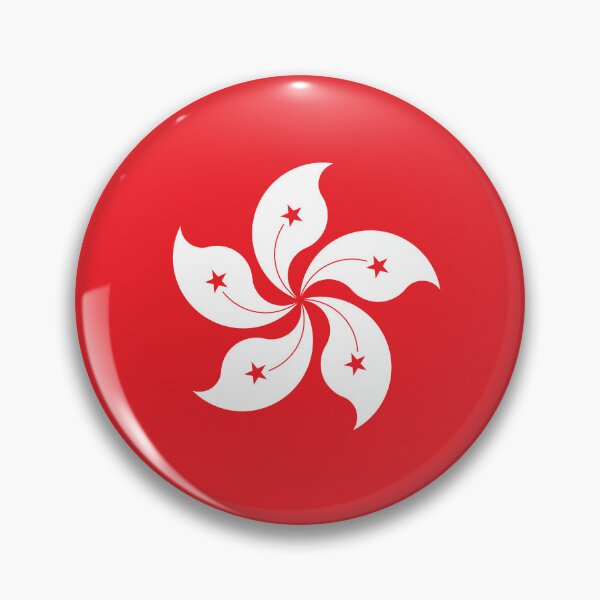 Item preview, Hong Kong Round Flag Bauhinia Flower Heritage designed and sold by NTGUILTY.