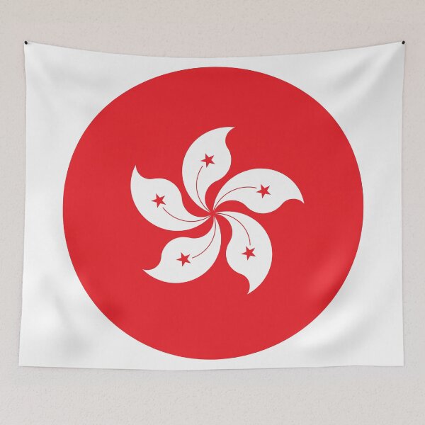 Item preview, Hong Kong Round Flag Bauhinia Flower Heritage designed and sold by NTGUILTY.