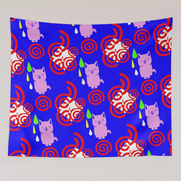 Item preview, Dreamy Cats in Cosmic Harmony designed and sold by inkioboutique.