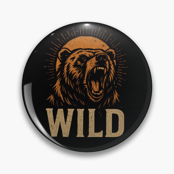 Item preview, Vintage Roaring Grizzly Bear Wild Nature Illustration designed and sold by Xnuery.