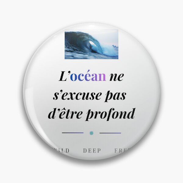 Item preview, The ocean makes no apologies for being deep - Inspirational Quote designed and sold by DIAMVERA.