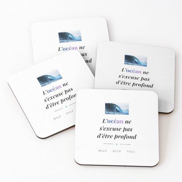 Item preview, The ocean makes no apologies for being deep - Inspirational Quote designed and sold by DIAMVERA.
