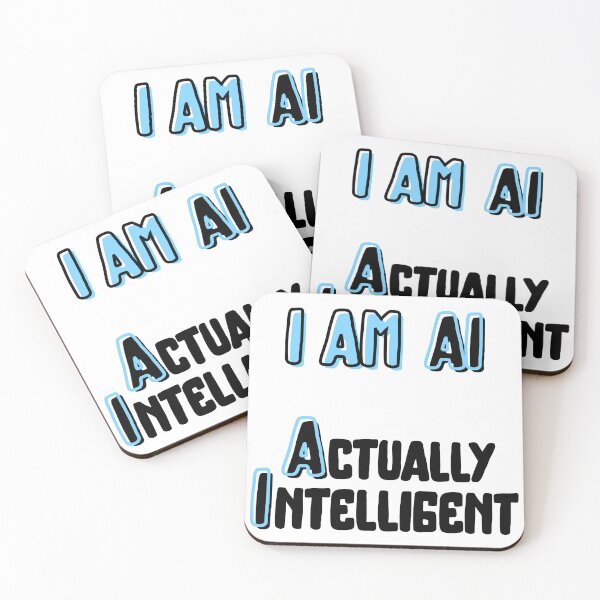 Item preview, I Am AI Actually Intelligent Slogan  designed and sold by ReuvenStore.