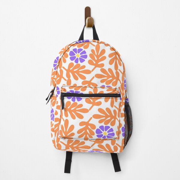 Item preview, Matisse Abstract Floral Pattern Orange and Purple designed and sold by Atlasoloji.