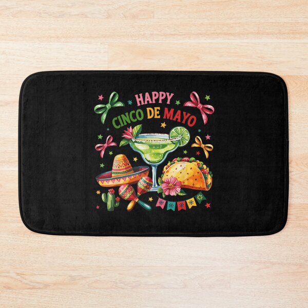 Item preview, Happy Cinco De Mayo Fiesta - Colorful Taco and Margarita Party Art designed and sold by Ali-printshop.