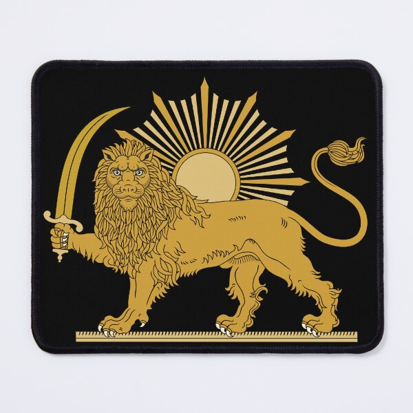 Item preview, Persian Lion Sun Symbol – Ancient Iran Design Luxury designed and sold by Rojan Kamyab.