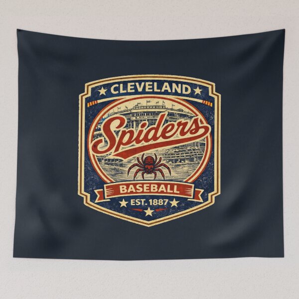 Item preview, Defunct - Cleveland Spiders Vintage Baseball Badge Dark Retro Gothic Shirt designed and sold by GhostDawgs.