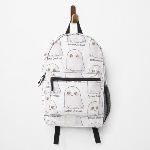 Item preview, System Overload Ghost | Cute Kawaii Aesthetic | Burnout Mood Design designed and sold by The Mood Index.