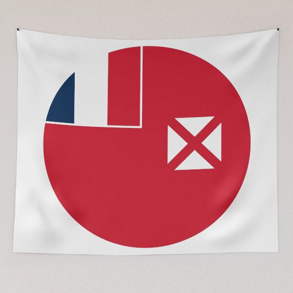 Item preview, Wallis and Futuna Round Flag Heritage designed and sold by NTGUILTY.