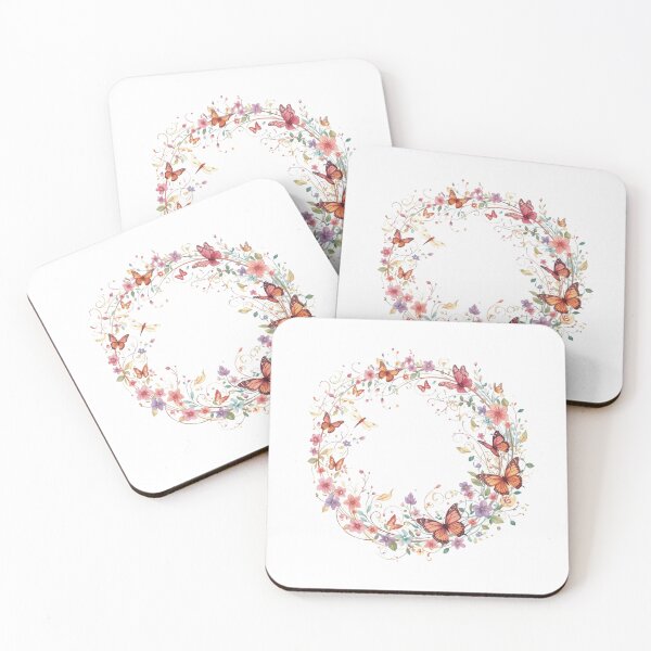 Item preview, A Pretty Circle Design with Butterflies and Flowers designed and sold by Soulstar Designs.