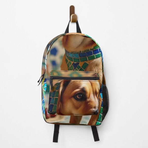 Item preview, Moroccan Mosaic Dog Portrait with Lantern Art designed and sold by Hafcishop.