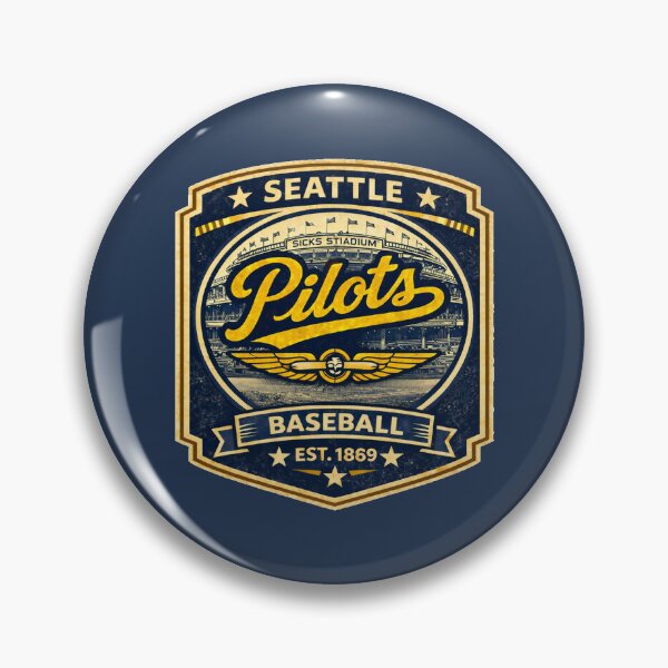 Item preview, Defunct - Seattle Pilots Vintage Baseball Badge Retro 1969 Classic Shirt designed and sold by GhostDawgs.