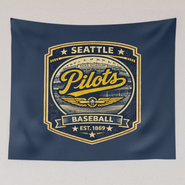 Item preview, Defunct - Seattle Pilots Vintage Baseball Badge Retro 1969 Classic Shirt designed and sold by GhostDawgs.