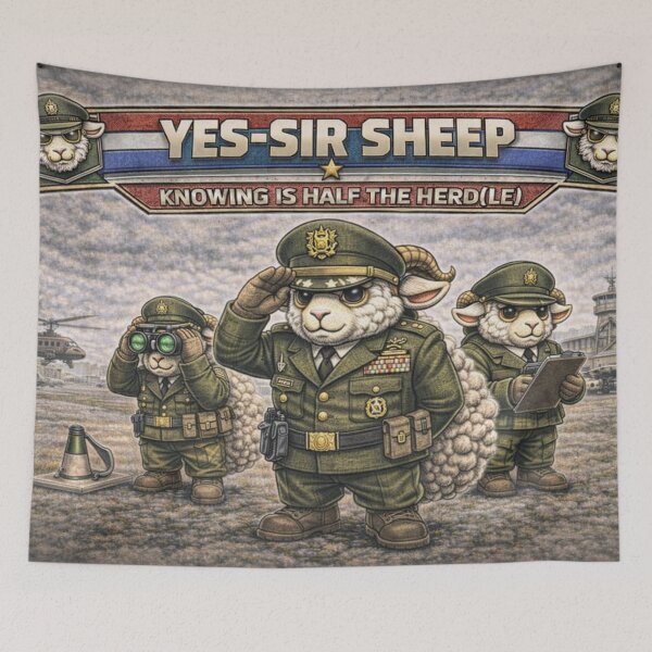 Item preview, Yes-Sir Sheep – Sheep-I Joe Command Officer Parody designed and sold by Thpoar.