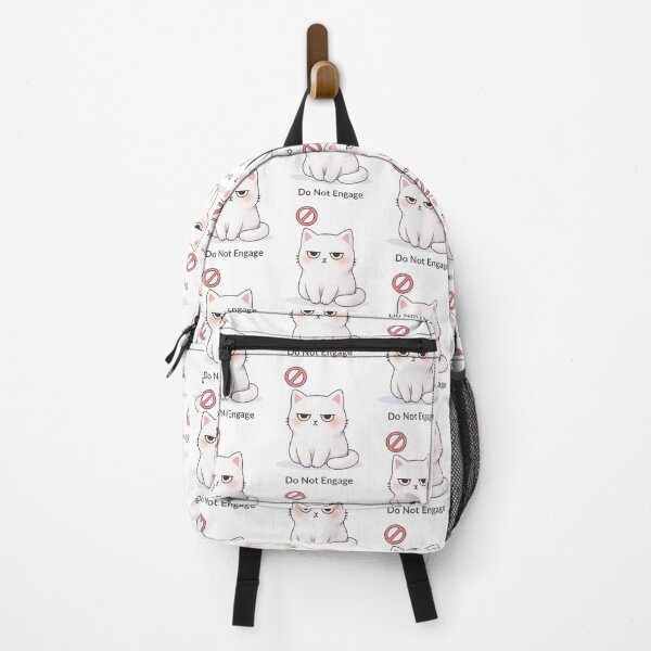 Item preview, Do Not Engage Cat | Cute Kawaii Aesthetic | Introvert Mood Design designed and sold by The Mood Index.