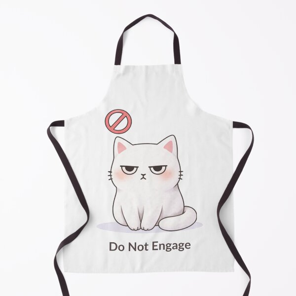 Item preview, Do Not Engage Cat | Cute Kawaii Aesthetic | Introvert Mood Design designed and sold by The Mood Index.