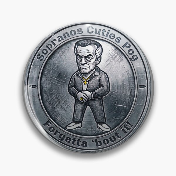 Item preview, Sopranos Cuties Pog: Paulie [Cold Chrome Edition] designed and sold by CleverCulture.