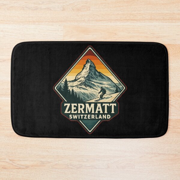 Item preview, Zermatt Mountain Switzerland Retro Vintage Travel designed and sold by TomFrontierArt.