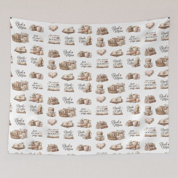 Item preview, Book Mom Sticker Sheet – Cozy Reading Aesthetic designed and sold by Mirosi-S.