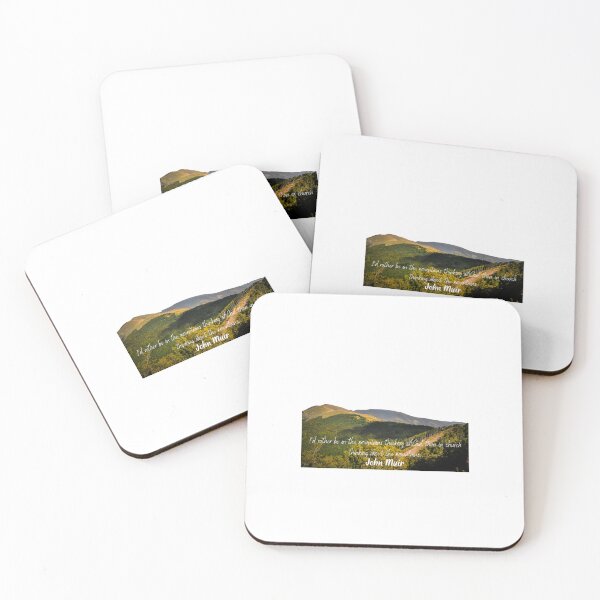 Item preview, Thinking of God in the Mountains – John Muir Quote designed and sold by Thorongla.