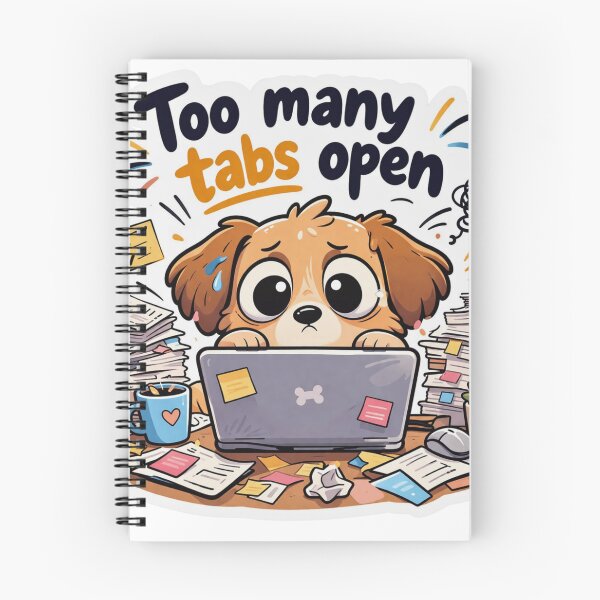 Item preview, Autism Dog Meme Sticker | Too Many Tabs Open Funny Vinyl Sticker | Chaos Brain Mood Decal designed and sold by BuzzifyStore.