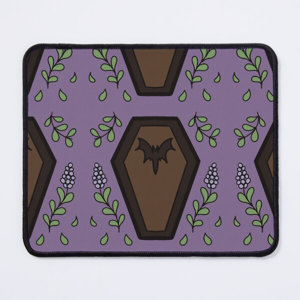 Item preview, Purple Goth Coffin Pattern designed and sold by sleepyheadedbb.