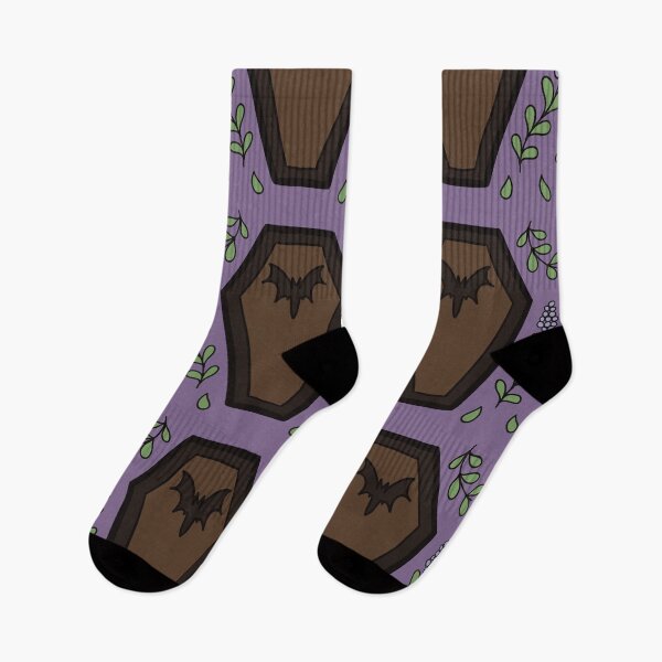 Item preview, Purple Goth Coffin Pattern designed and sold by sleepyheadedbb.