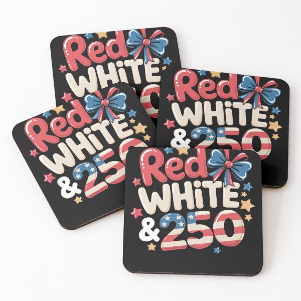Item preview, Red White & 250 Anniversary Doodle Coquette Bow Preppy Patriotic designed and sold by Oualid Art.