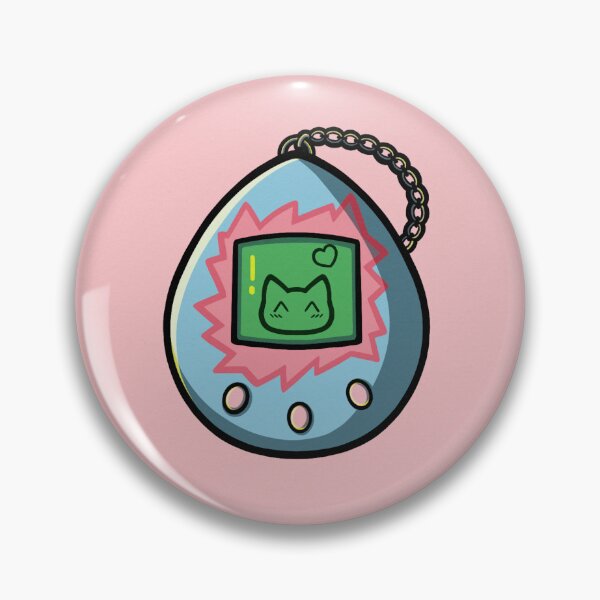 Item preview, Cute Tamagotchi Cat Sticker – Pastel Retro Kawaii designed and sold by xMamako.