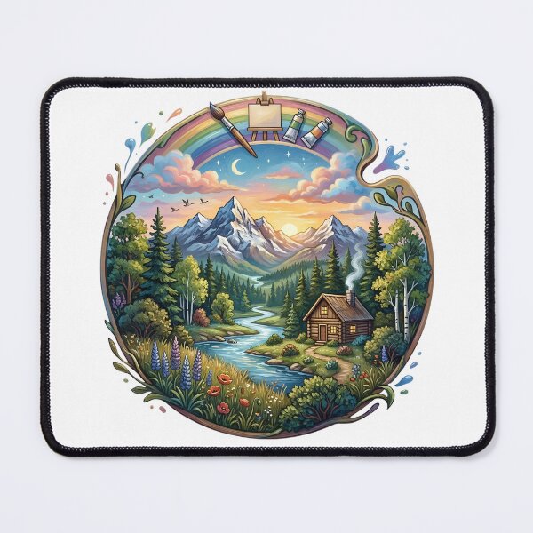 Item preview, Bob Ross Inspired Fan Art designed and sold by GymTanLaundry.
