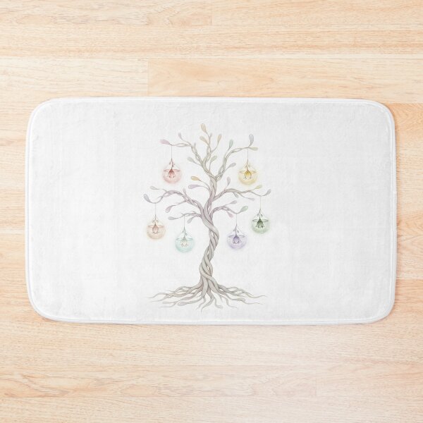 Item preview, Dreamy Tropical Tree – Six floating flower drops in soft pastel colors designed and sold by Herzbaumatelier.