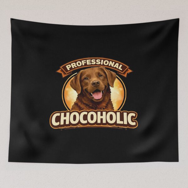 Item preview, Certified Chocoholic Chocolate Lab Design | Funny Labrador Retriever Dog Lover Gift designed and sold by 486DesignCo.