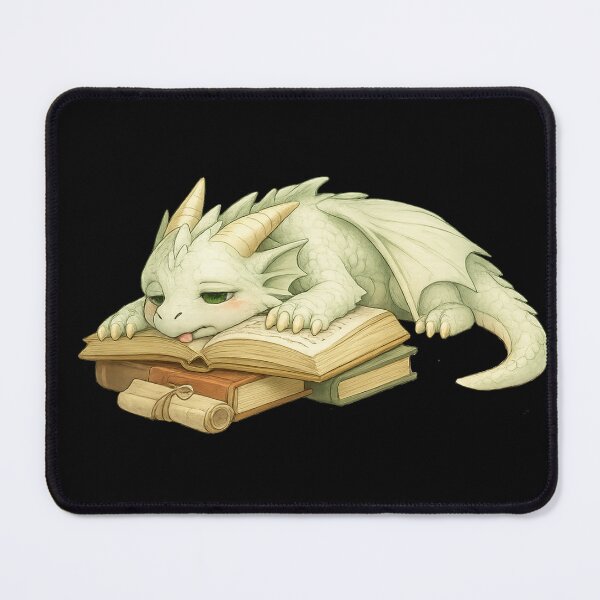 Item preview, Sleepy Book Dragon designed and sold by Hatchling Hollow.