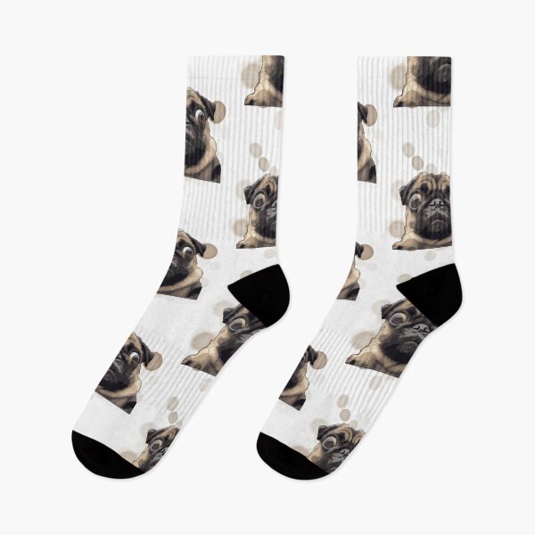 Item preview, Surprised Pug Dog - Funny Illustration designed and sold by iamKRUK.