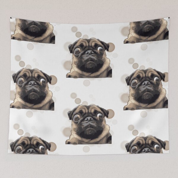 Item preview, Surprised Pug Dog - Funny Illustration designed and sold by iamKRUK.