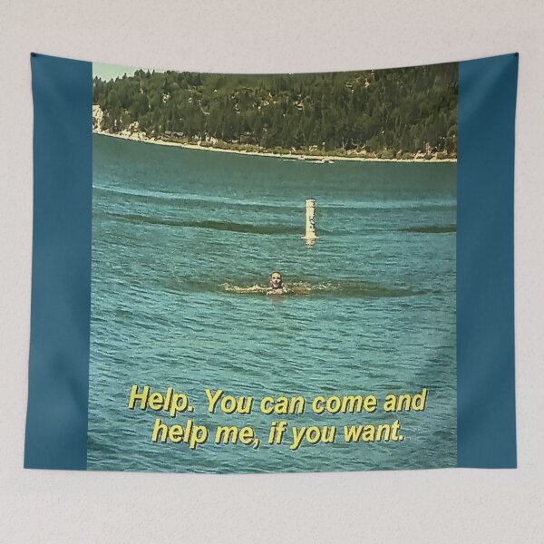 Item preview, Jax Taylor Help (Blue) designed and sold by SillyFun.