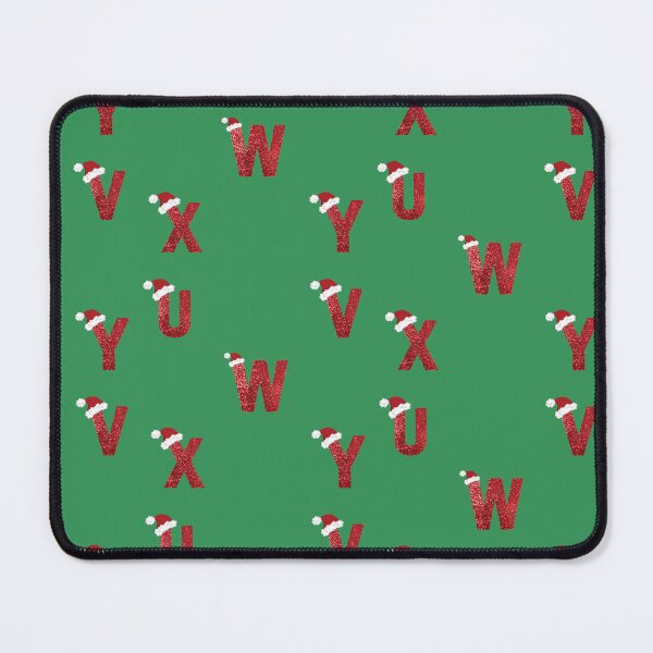 Item preview, Sparkly Christmas Letters U, V, W, X, Y sticker pack designed and sold by LiveAndGlow.