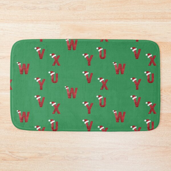 Item preview, Sparkly Christmas Letters U, V, W, X, Y sticker pack designed and sold by LiveAndGlow.