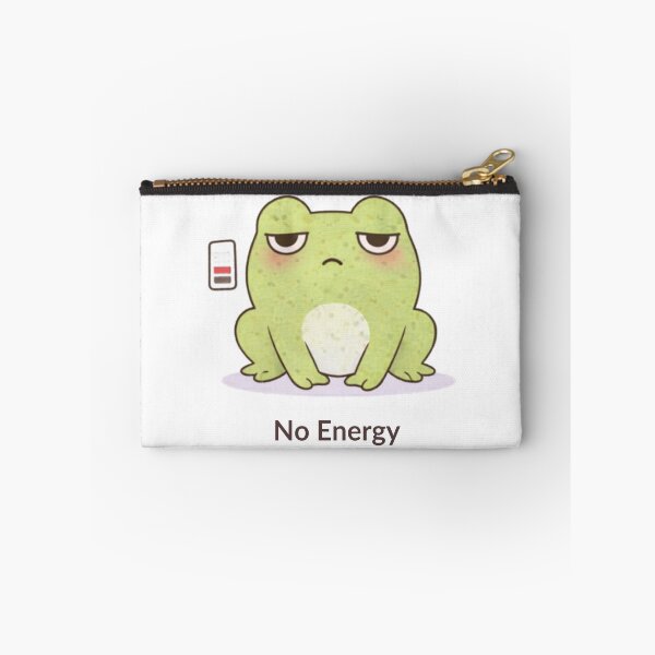 Item preview, No Energy Frog | Cute Kawaii Aesthetic | Low Energy Mood Design designed and sold by The Mood Index.