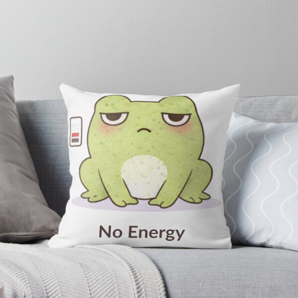 Item preview, No Energy Frog | Cute Kawaii Aesthetic | Low Energy Mood Design designed and sold by The Mood Index.