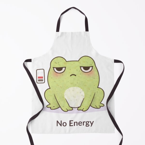 Item preview, No Energy Frog | Cute Kawaii Aesthetic | Low Energy Mood Design designed and sold by The Mood Index.