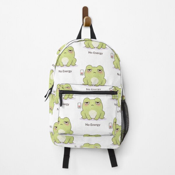 Item preview, No Energy Frog | Cute Kawaii Aesthetic | Low Energy Mood Design designed and sold by The Mood Index.