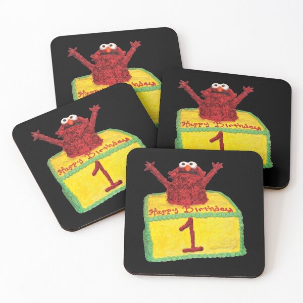 Item preview, Elmo Happy Birthday Cake designed and sold by The Common Tee.