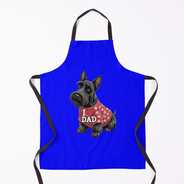 Item preview,   Scottish Terrier Dog Wearing a red Shirt with paw Prints I Love DAD T-Shirt designed and sold by fantasticdesign.