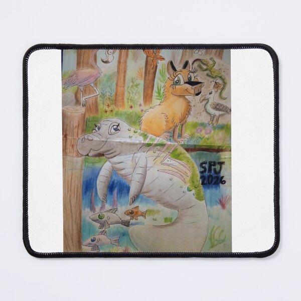 Item preview, Carla capybara and Molly manatee designed and sold by Pegacoast66.