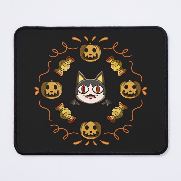 Item preview, Cozy Halloween Crossing - Cat, Pumpkins and Candy designed and sold by xMamako.