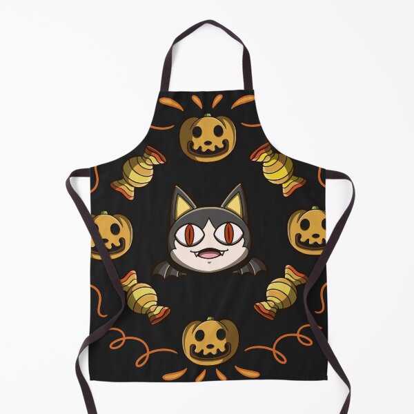 Item preview, Cozy Halloween Crossing - Cat, Pumpkins and Candy designed and sold by xMamako.