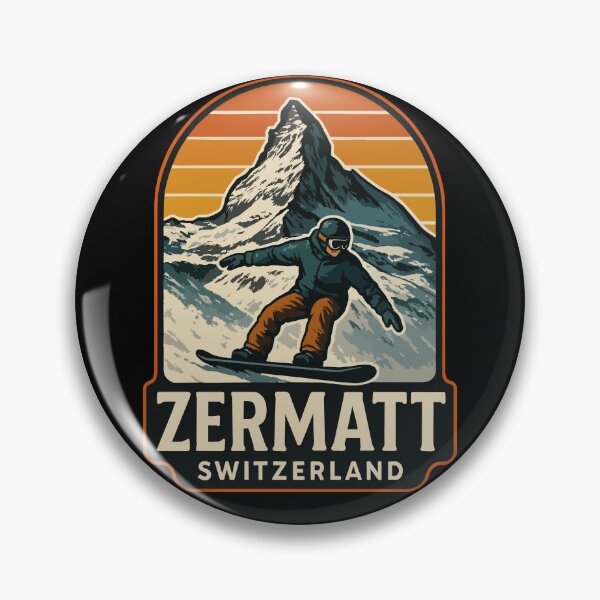 Item preview, Zermatt Switzerland Retro Vintage Travel designed and sold by TomFrontierArt.