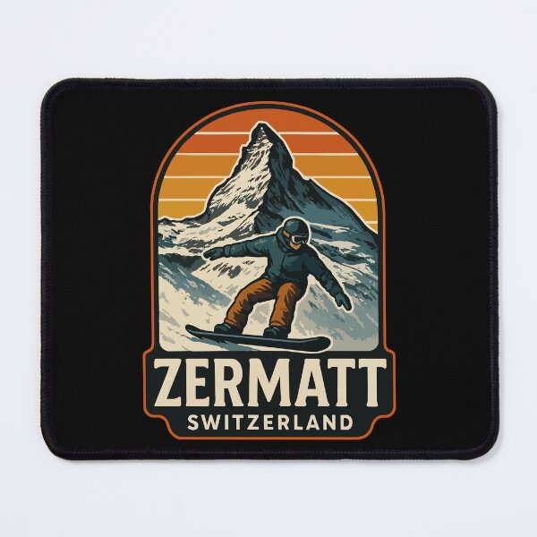 Item preview, Zermatt Switzerland Retro Vintage Travel designed and sold by TomFrontierArt.